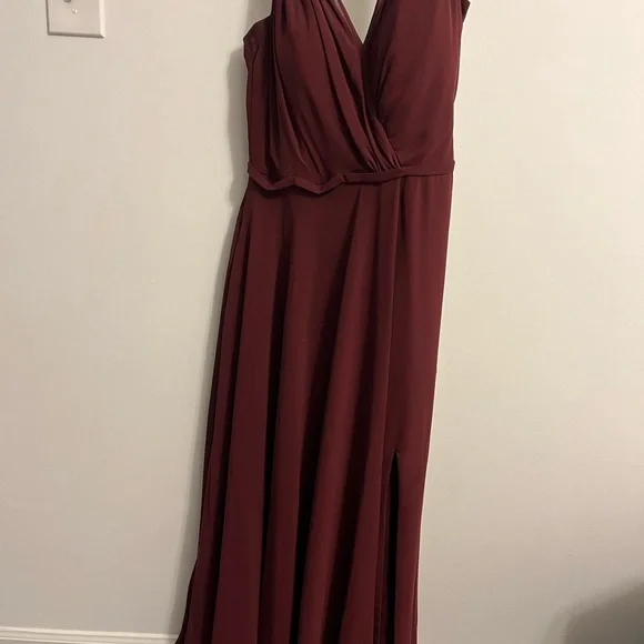 Mori Lee Dresses | Morilee Burgundy Bridesmaid Dress Size 10 | Color: Purple | Size: 10 | Jesscastonzo's Closet